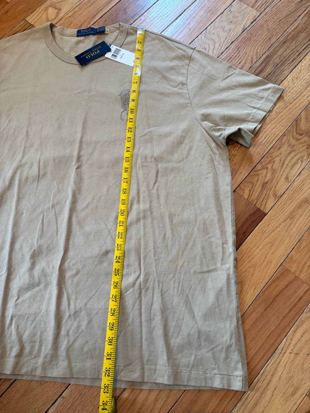 Polo Ralph Lauren Beige Embroidered BIG PONY Classic Fit T Shirt Men’s Size 3XB - Picture 10 of 13